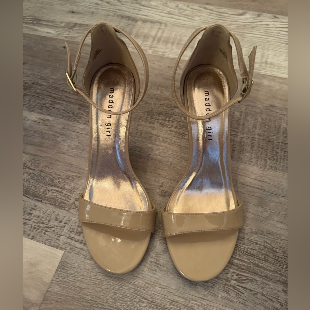Madden Girl Tan Heels